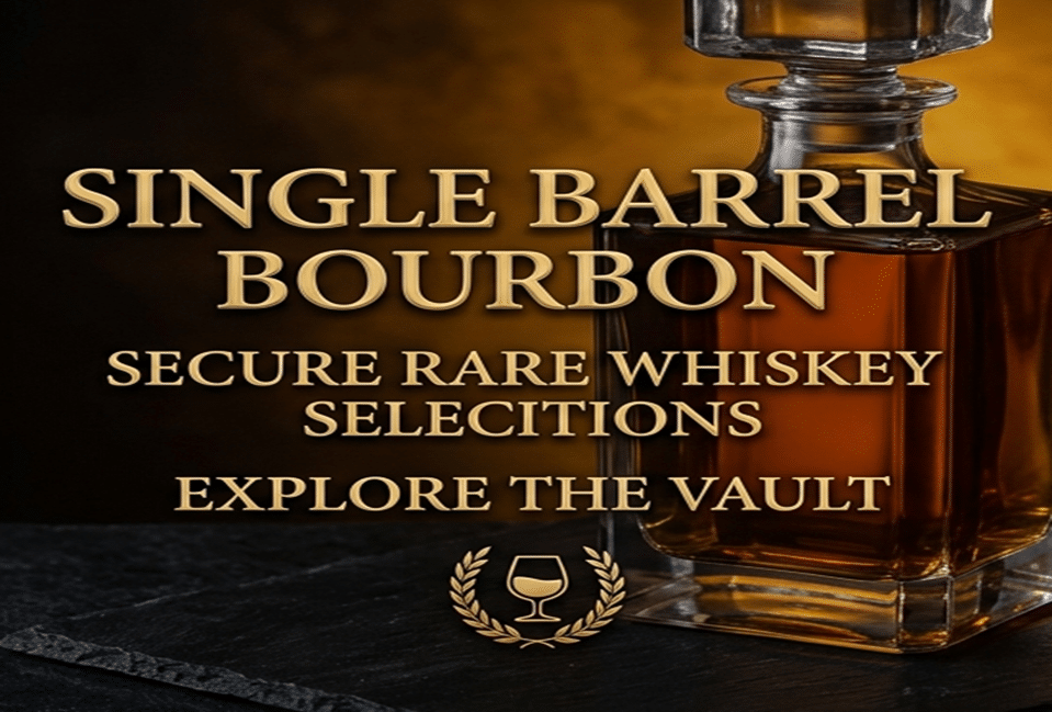 Single Barrel Bourbon SECURE RARE AND HIGHLY